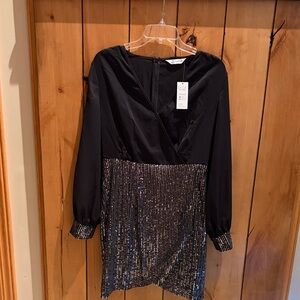 Cupshe Elegant Black sequence Dress!